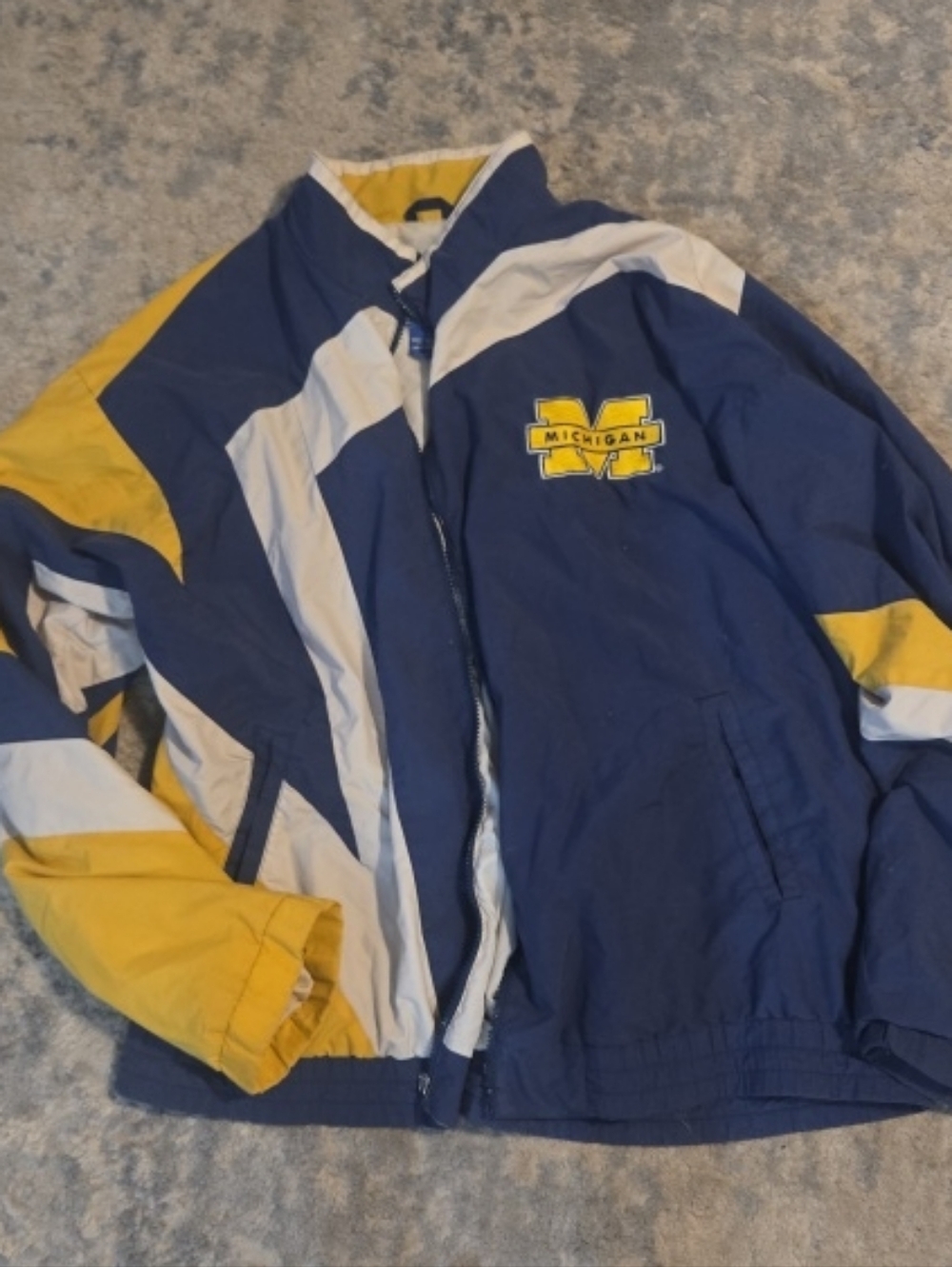 Michigan Vintage Blue & Yellow Starter Windbreaker Jacket